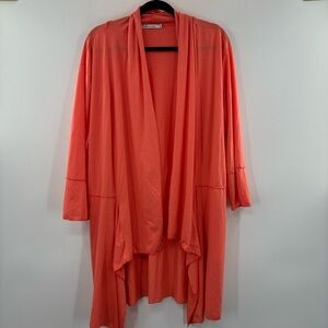 3For$20 Culture Code Coral Open Front Cardigan size 1X